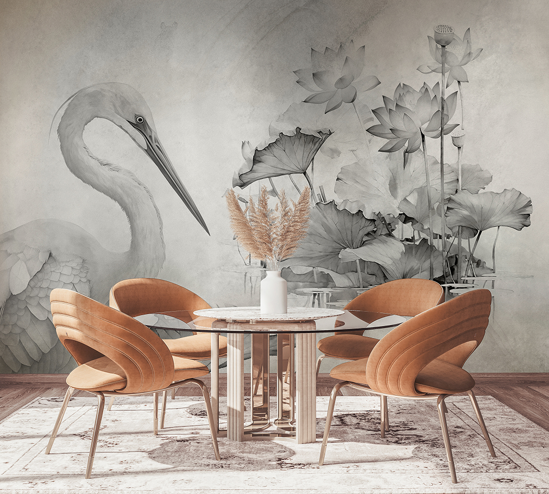 Zidni zid Dizalica među cvijećem