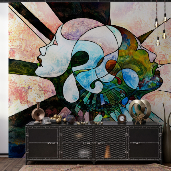 Apstraktni Pop zidni mural