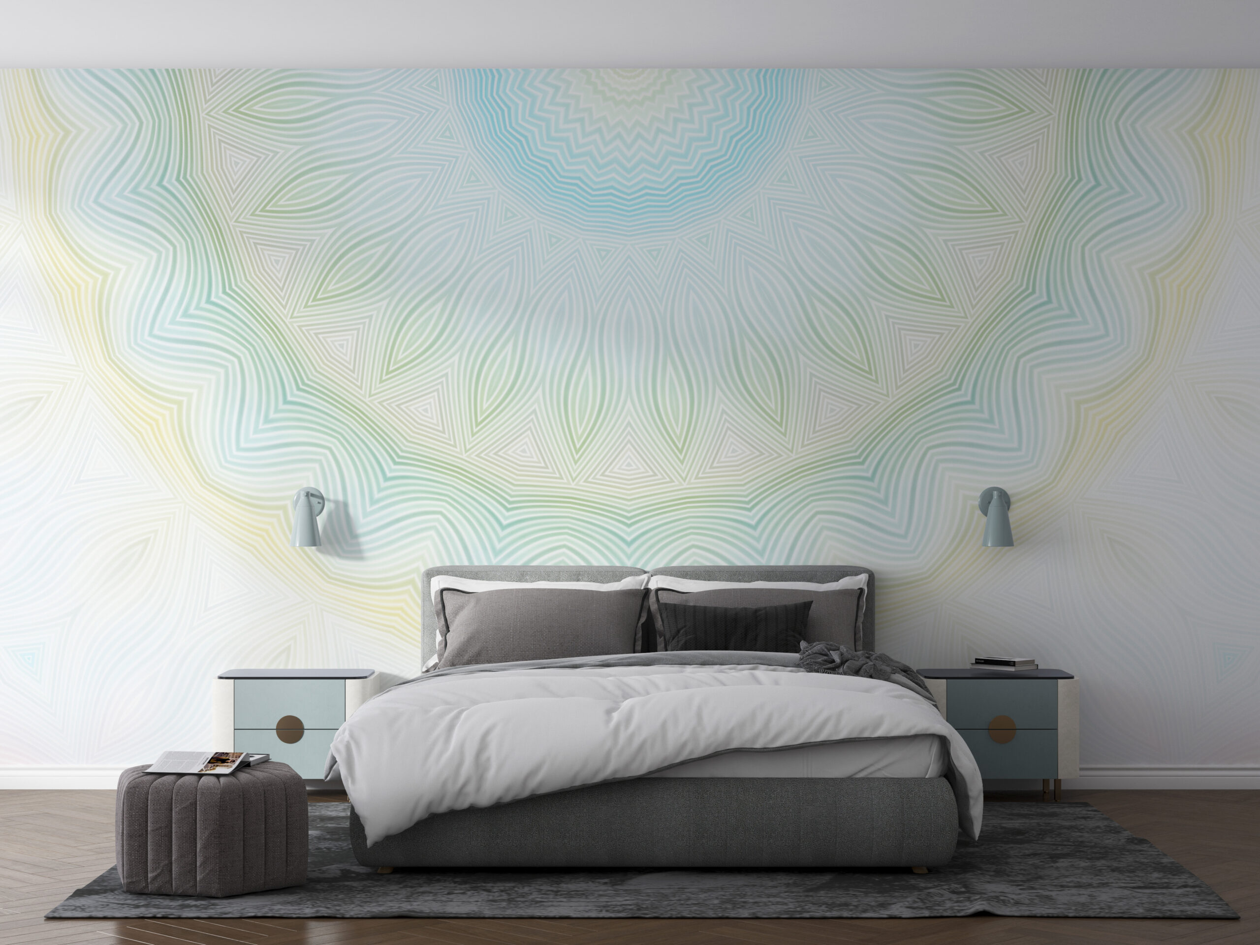 Svijetla zidna mandala