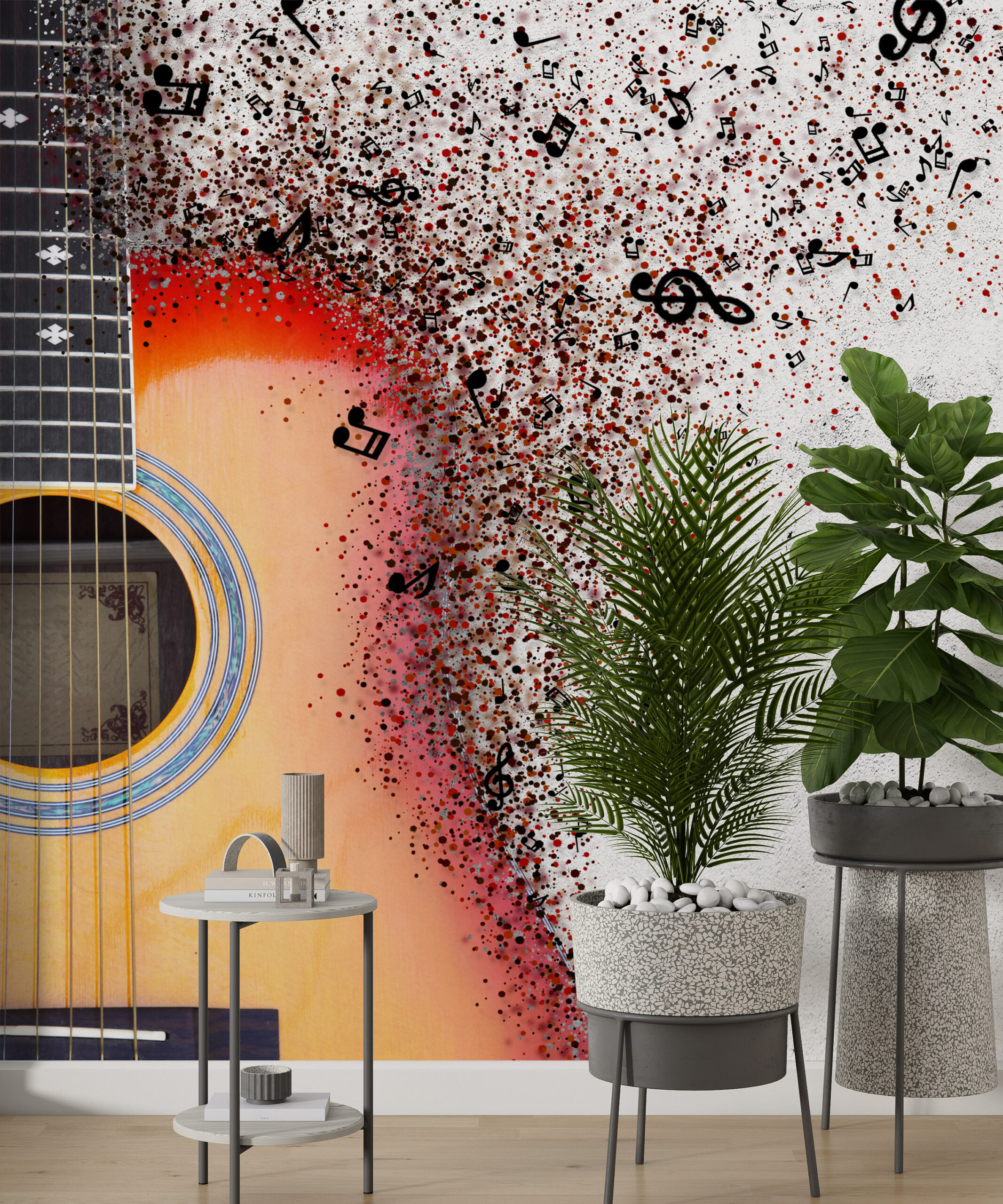 Zidni mural za gitaru