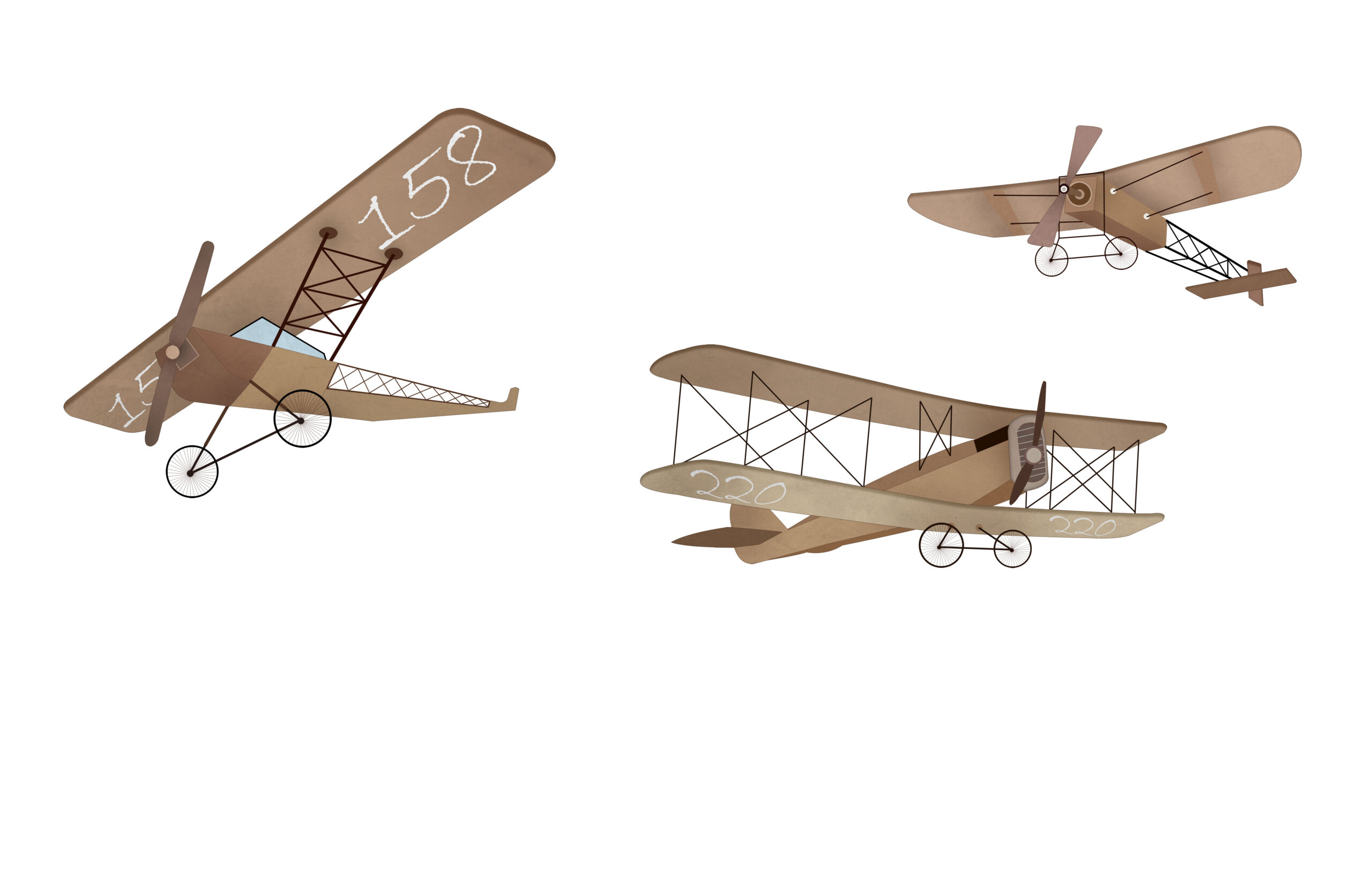 Zidni zidni zid Avioni - Slika 3