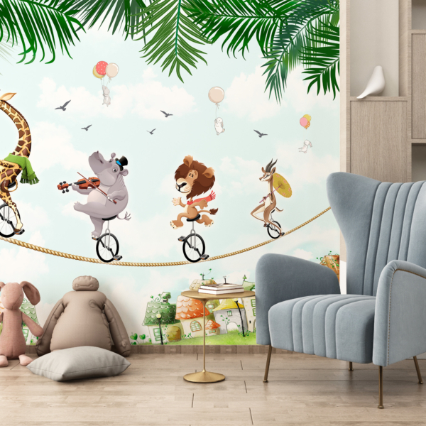 Zidni mural Circus Zoo