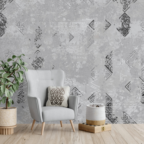 Zidna freska Grey Beige