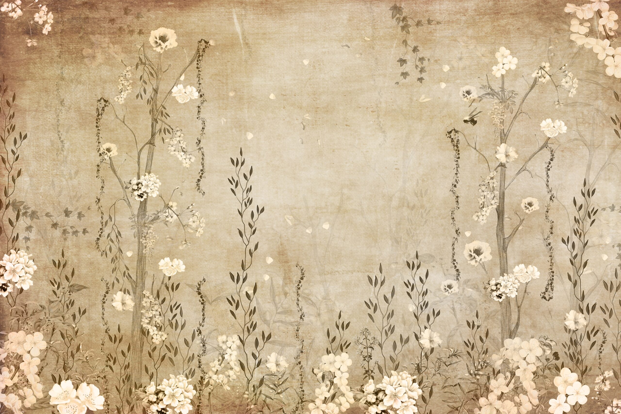 Tropical,Trees,And,Leaves,For,Digital,Printing,Wallpaper,,Custom,Design