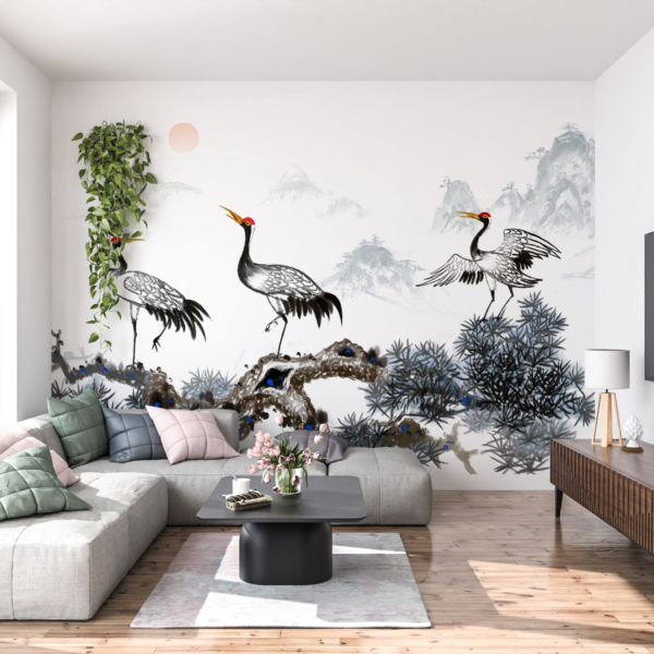 Zidni mural Ptice u planinama