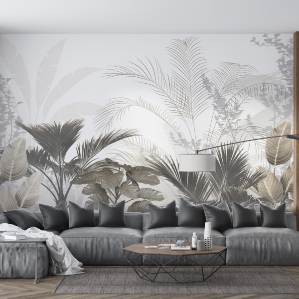 Zidni mural Lišće u magli