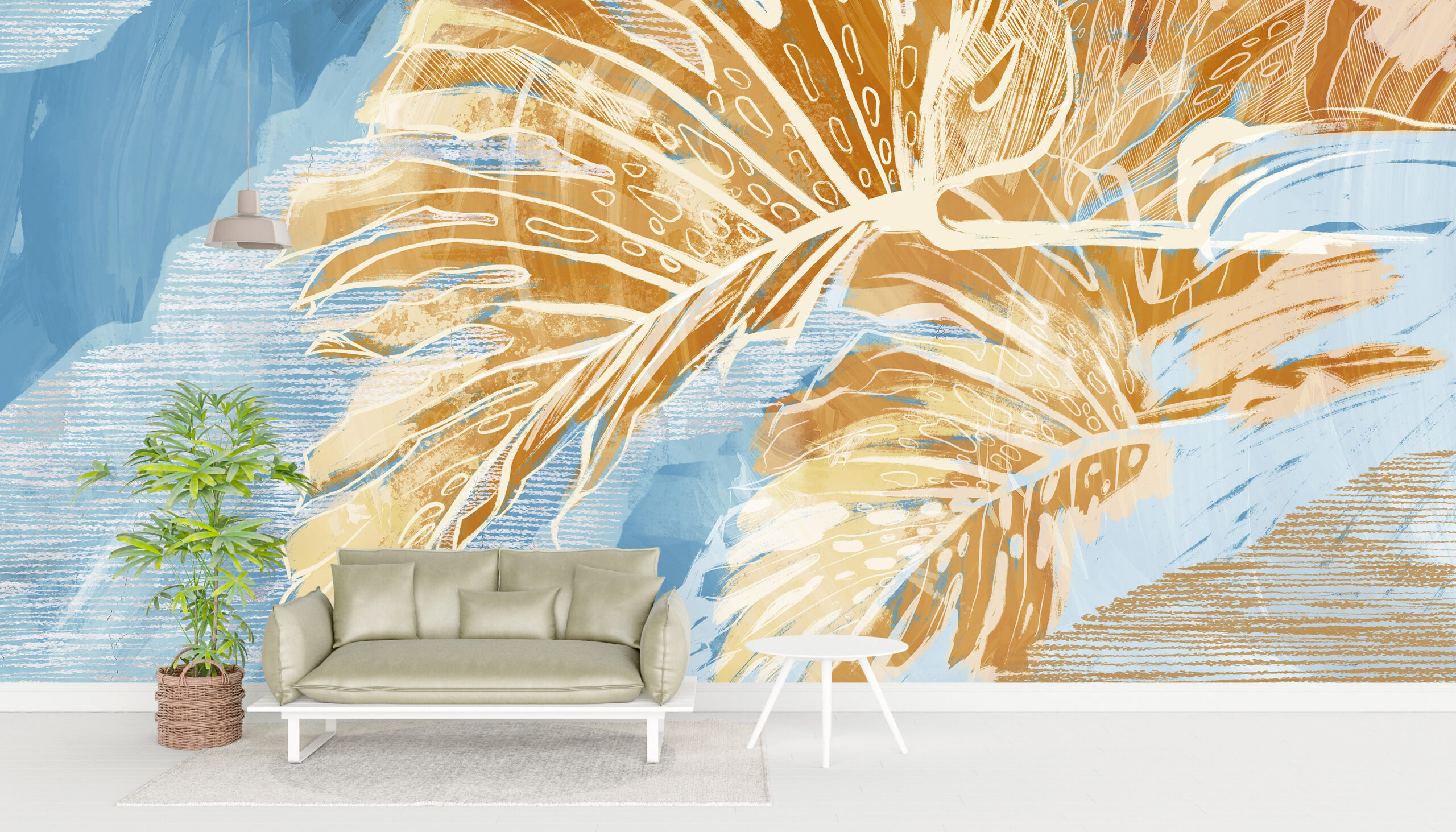 Zidni mural Zlatni list monstere