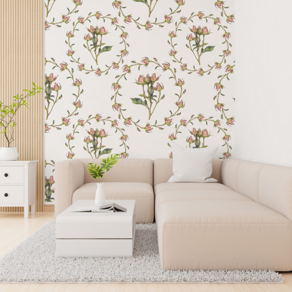 Zidni zidni zid Vijenac od ruža