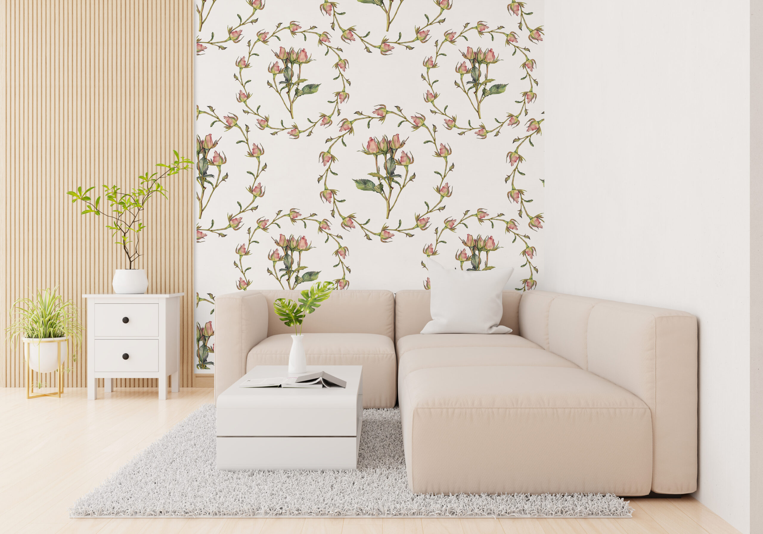 Zidni zidni zid Vijenac od ruža