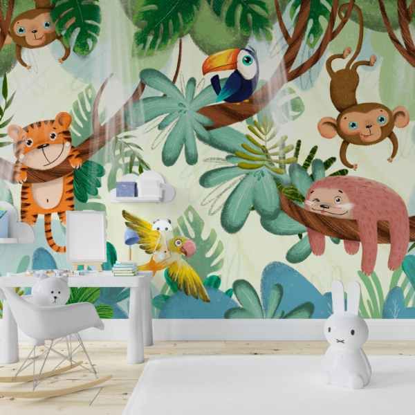 Zidni mural Životinjska džungla