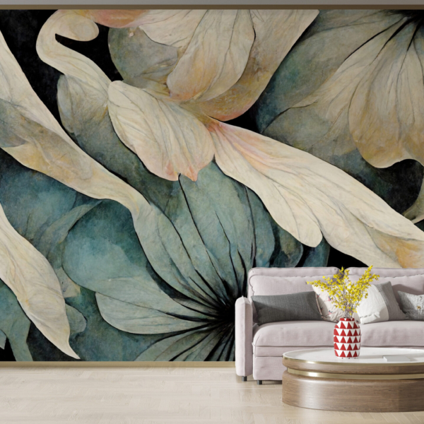 Zidni mural Bijeli ljiljani