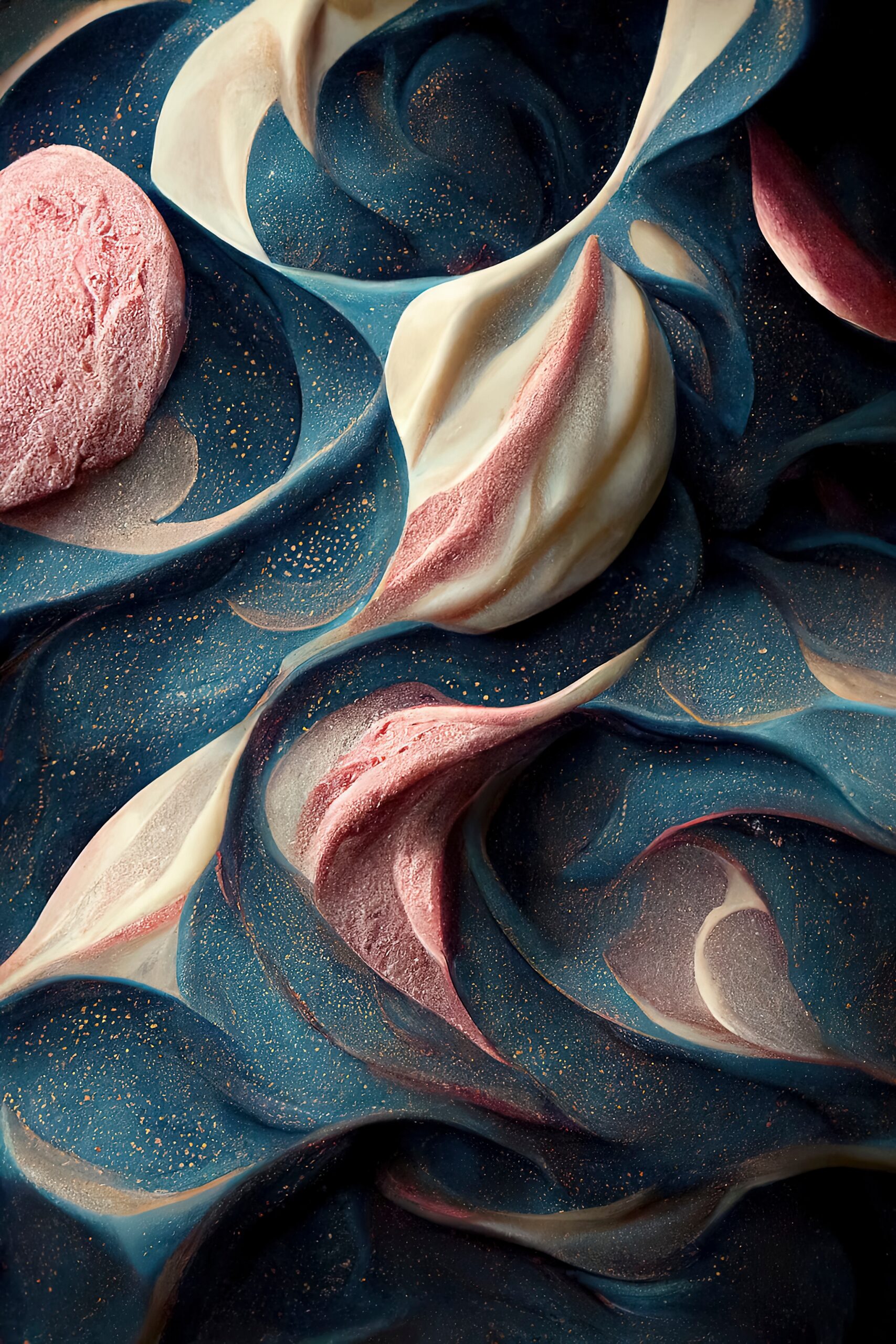 Illustration,Of,Wet,Oily,Color,,Wavy,,Stylized,Backdrop.abstract,Waves,,Curves