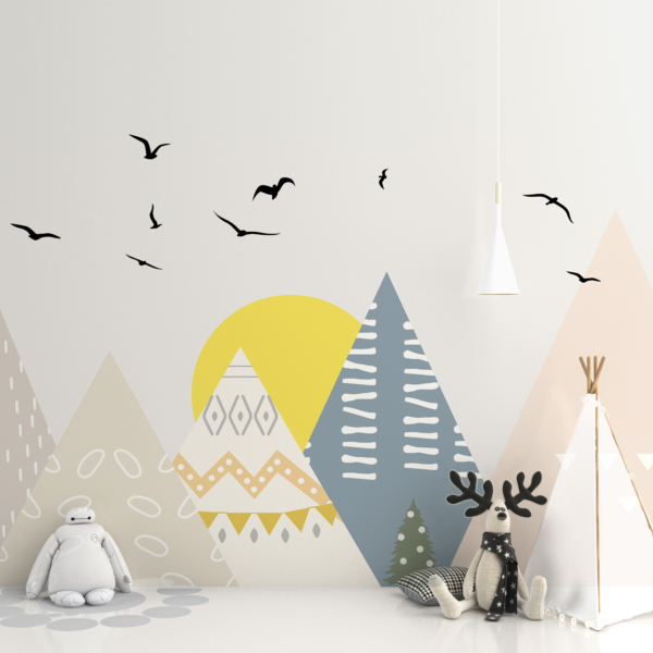 Zidni mural Pastelne planine