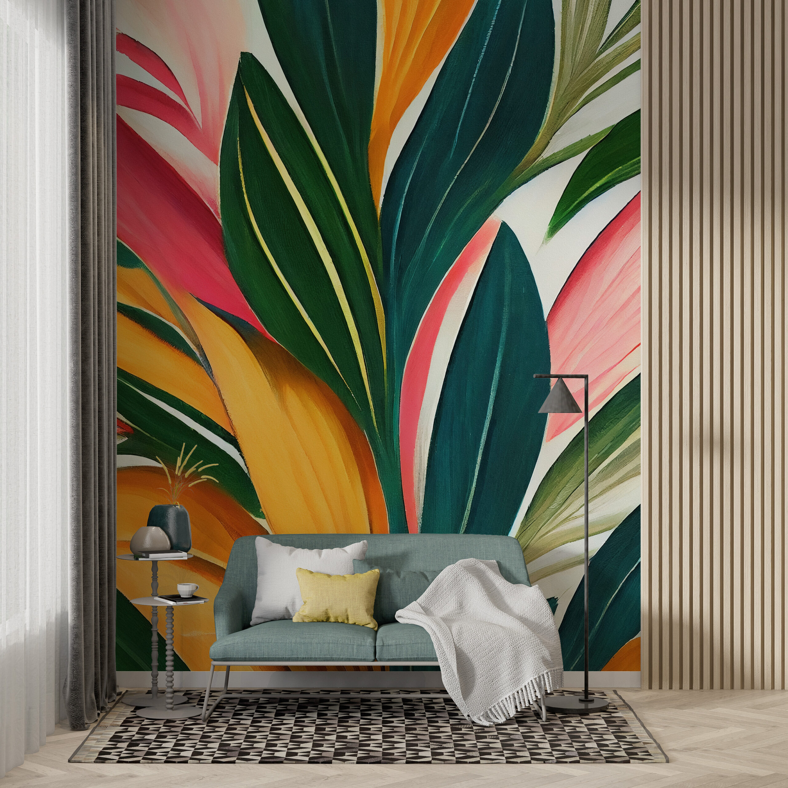 Zidni mural Colorful Leaves