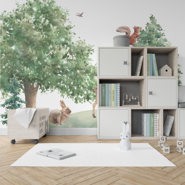 Zidni mural Šumske životinje