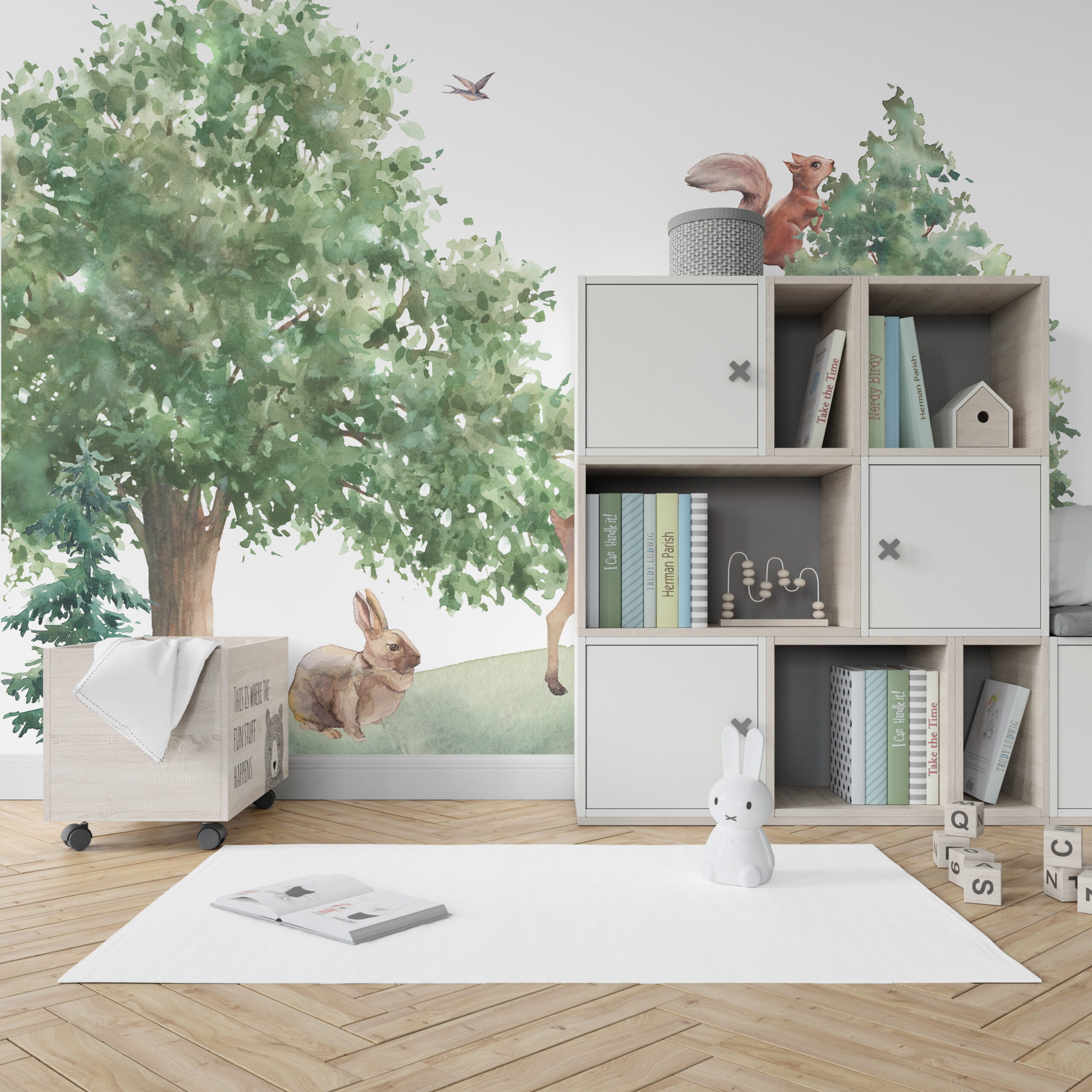 Zidni mural Šumske životinje