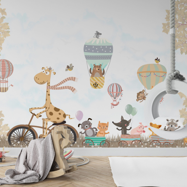 Zidni mural Sretne životinje