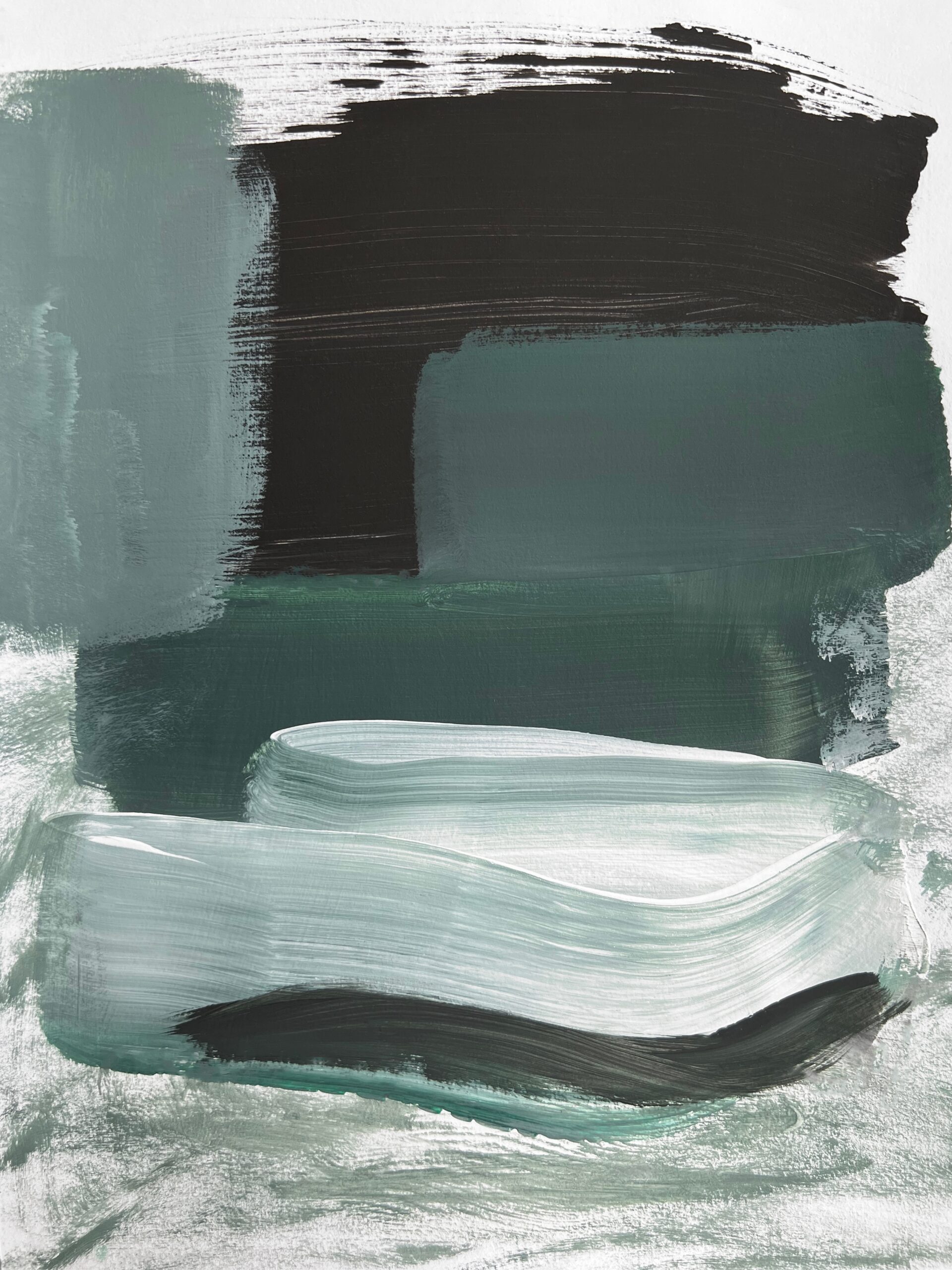 Nature,Abstract,Green,Oil,Painting,Background,Landscape.,Modern,Art.,Contemporary