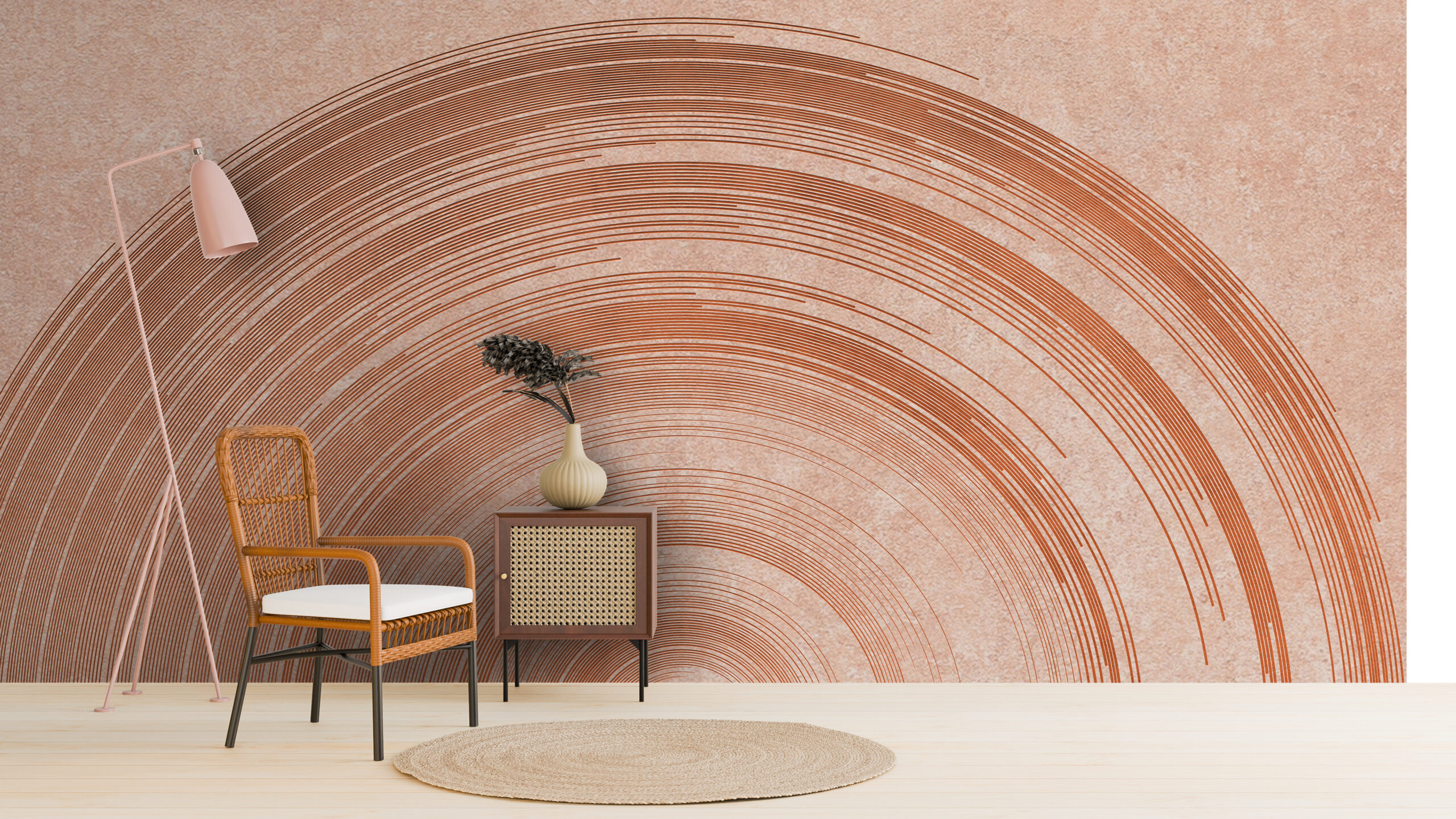 Zidni zidni zid apstraktnih krugova