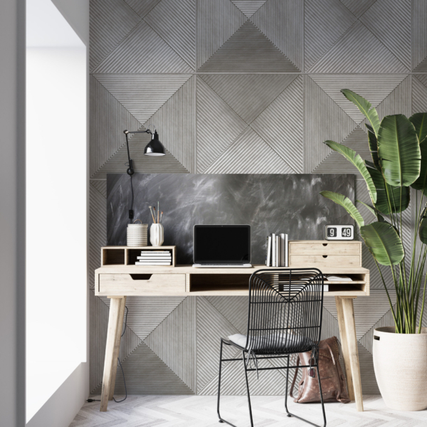 Zidni mural Grey Geometry