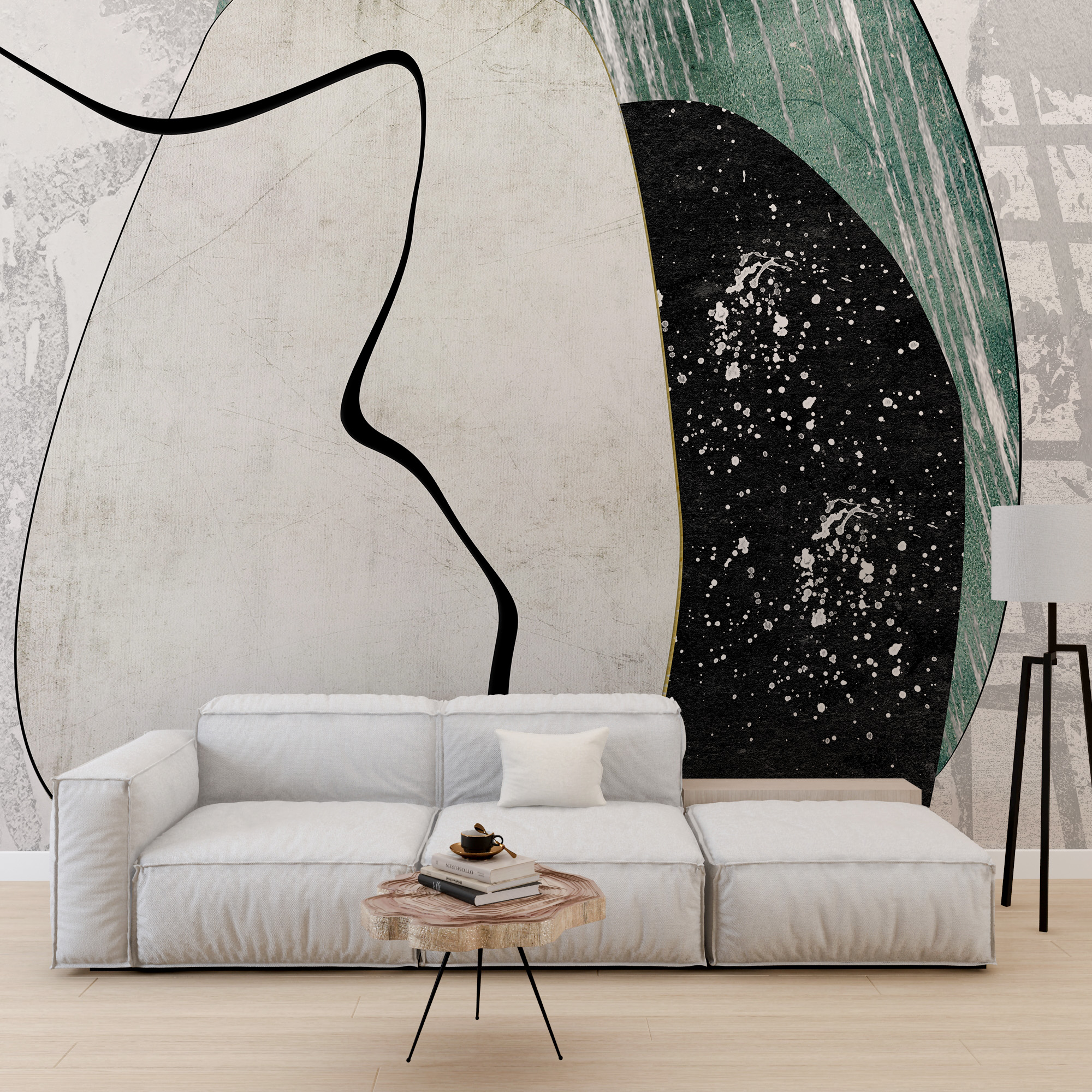 Moderni apstraktni zidni zid