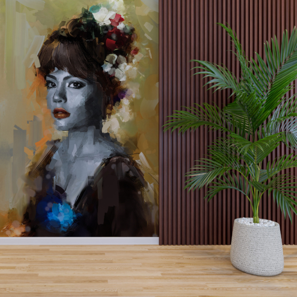 Zidni zidni zid Apstraktna žena