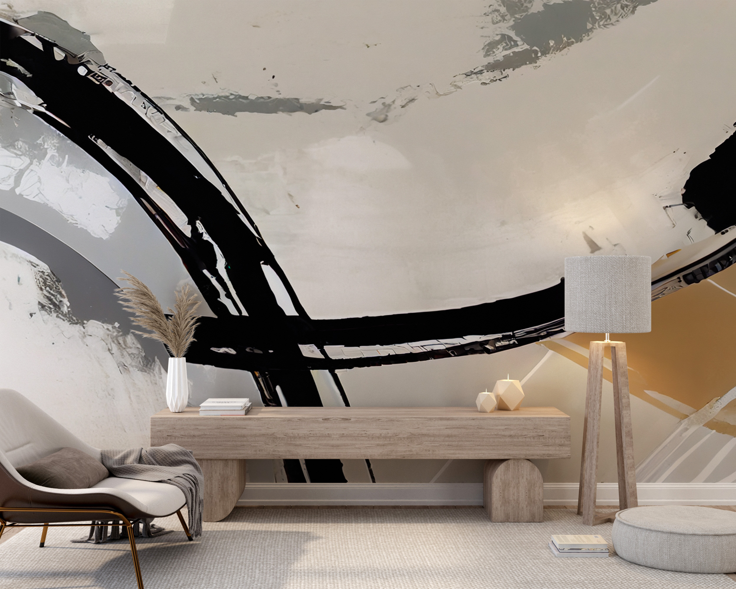 Zidni zidni zid Apstraktni oblici