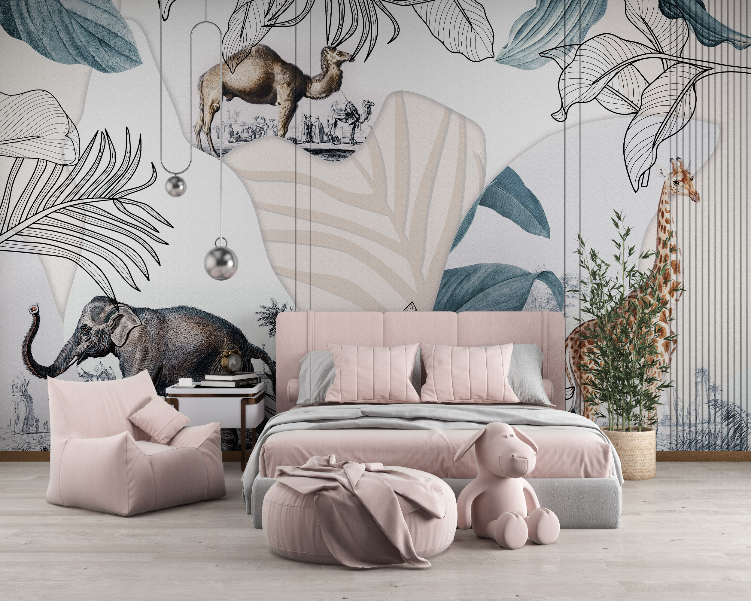 Zidni mural Majestic Safari