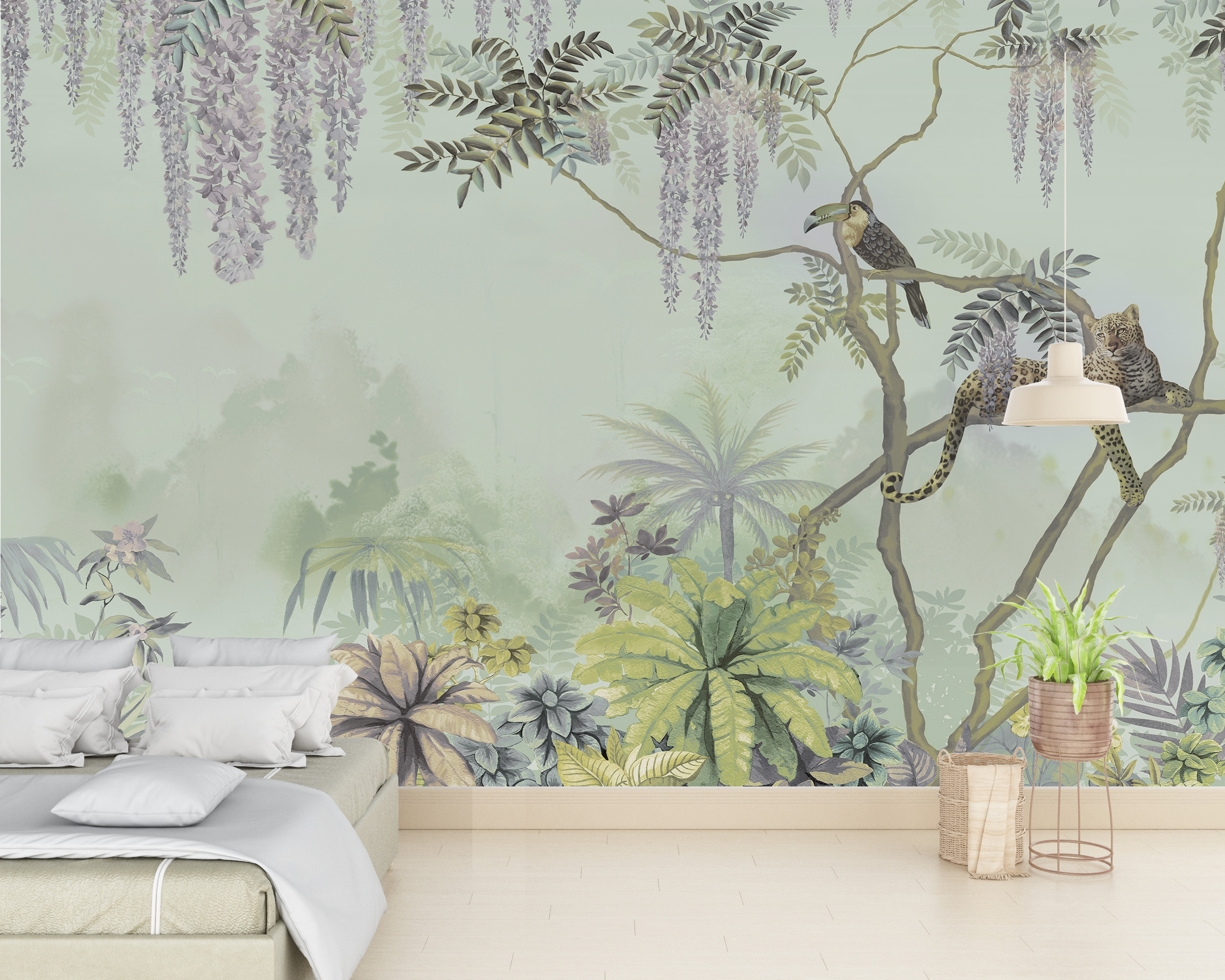 Zidni mural Jungle Beige