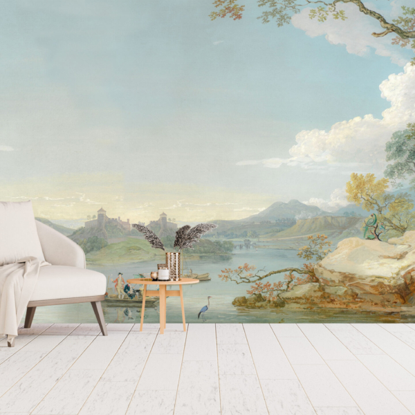 Zidni mural Otok na jezeru