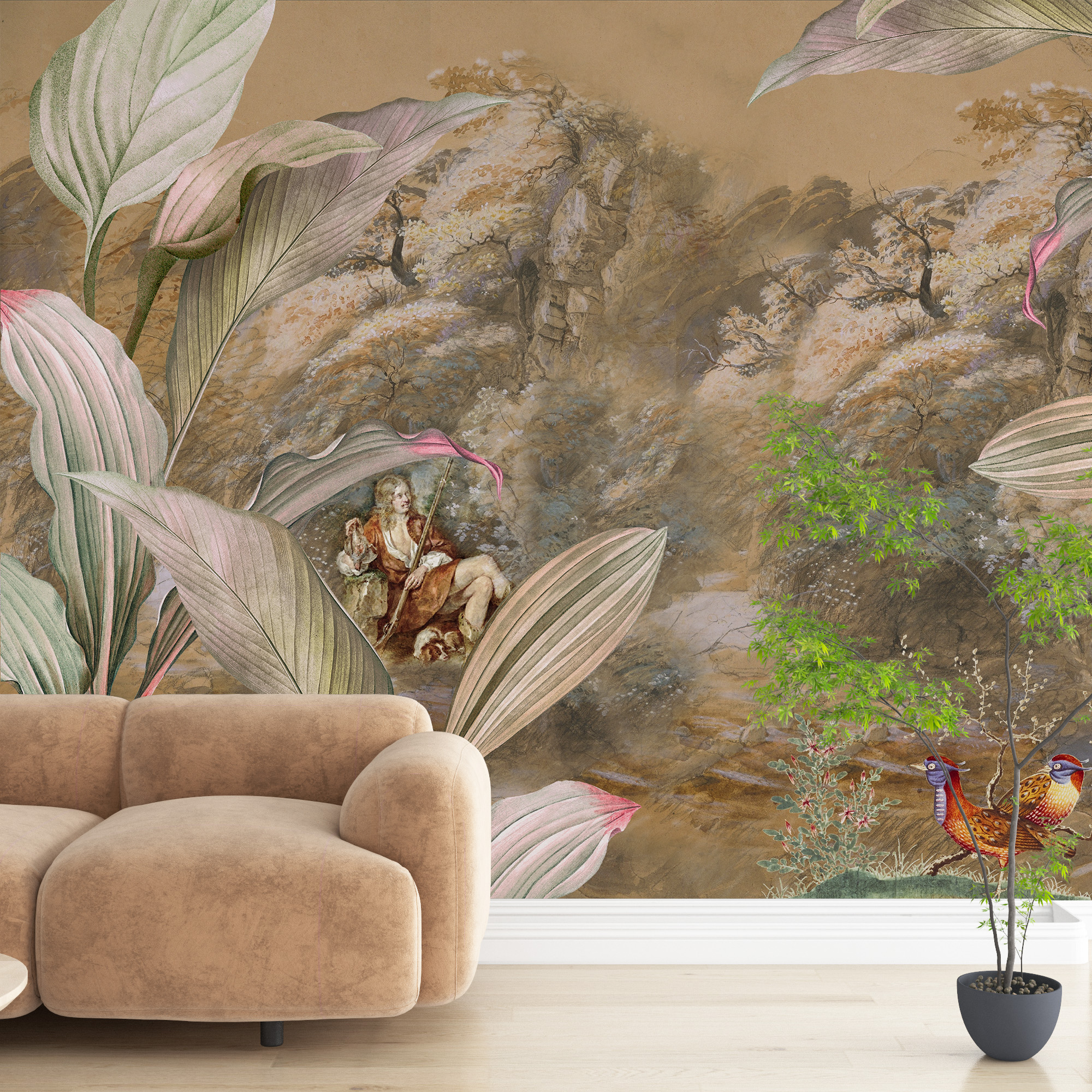 Šuma Apstraktni zidni zid