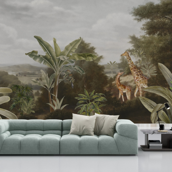 Zidni mural Giraffe Safari