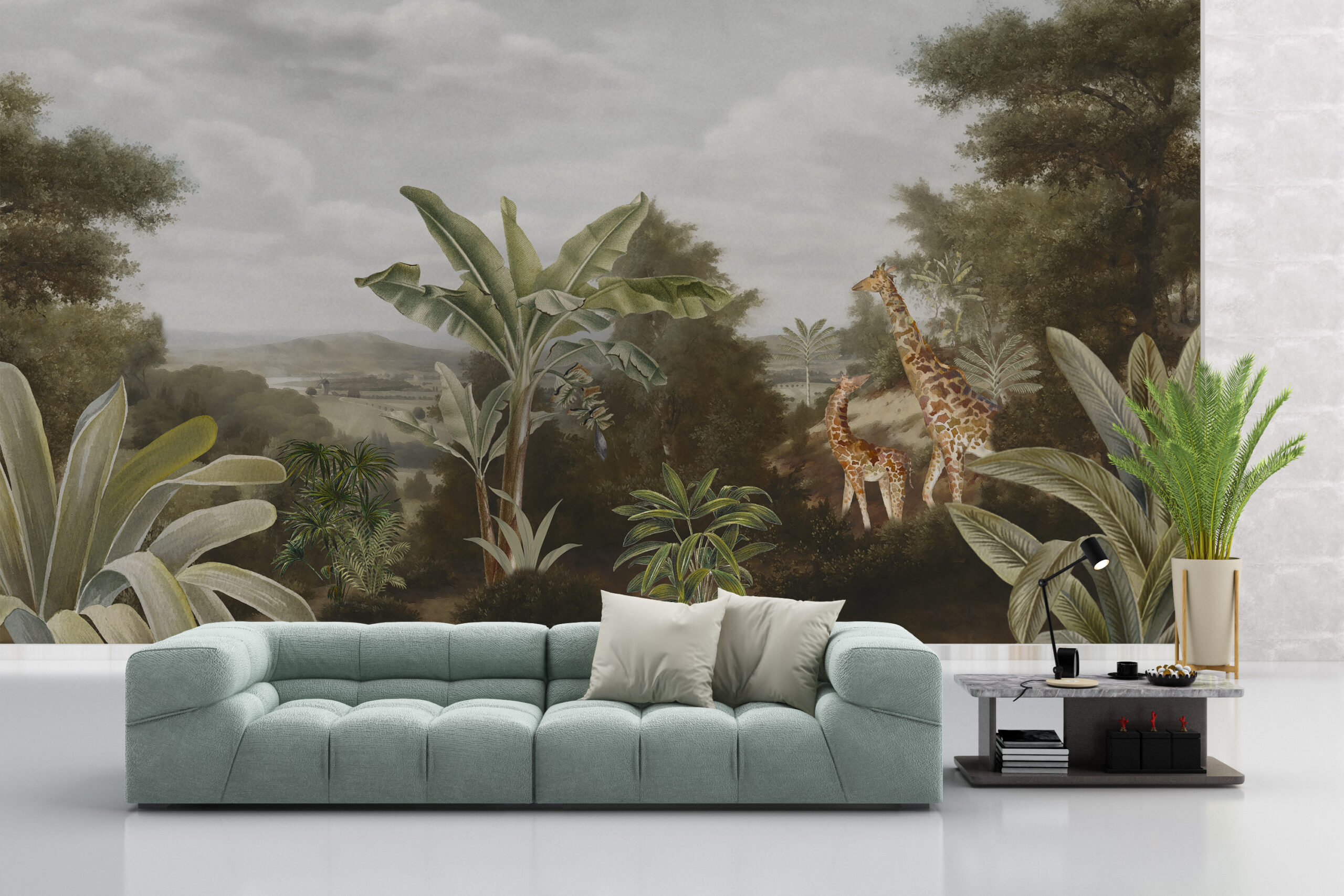 Zidni mural Giraffe Safari