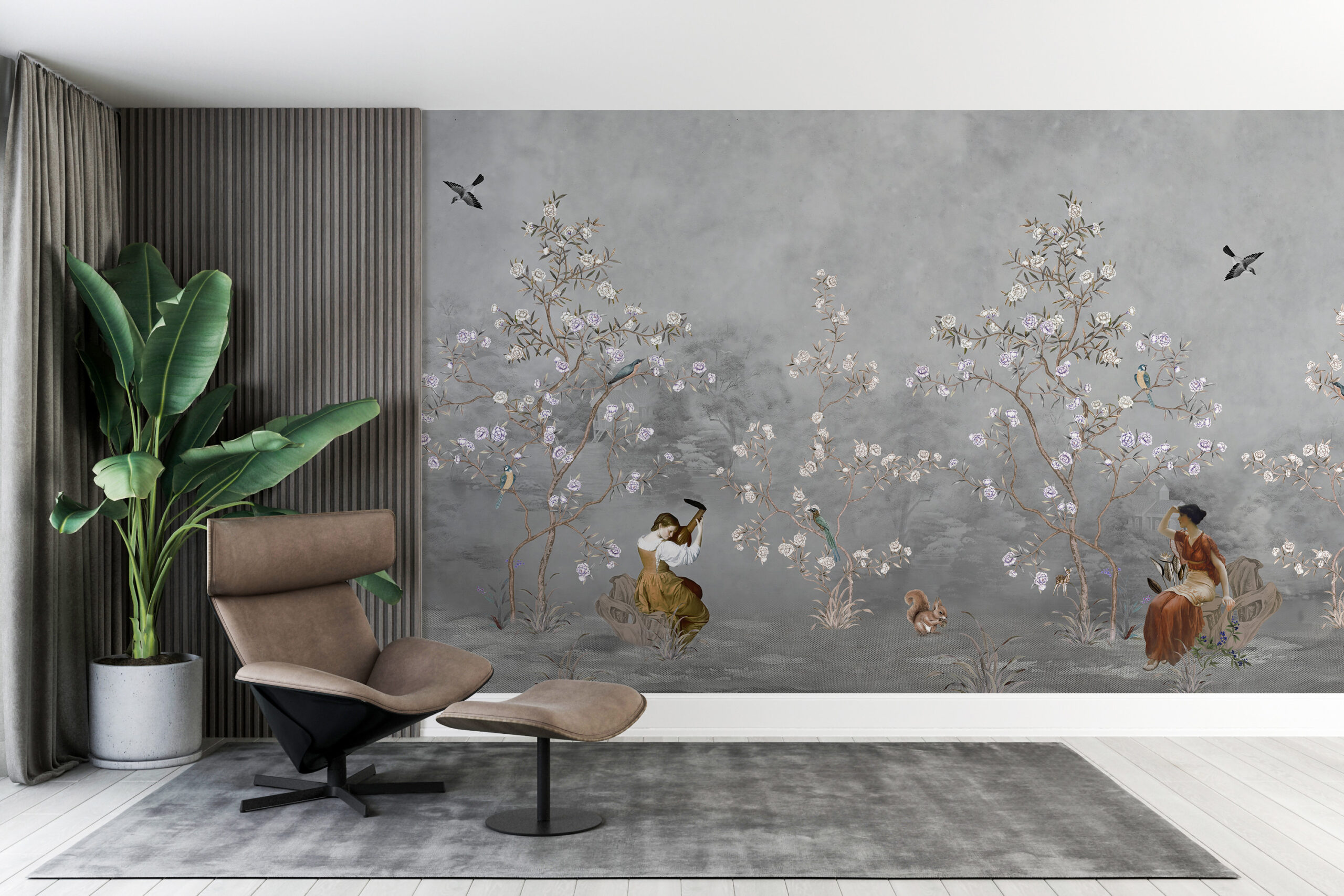 Tajni vrt Apstraktni zidni zidni zid