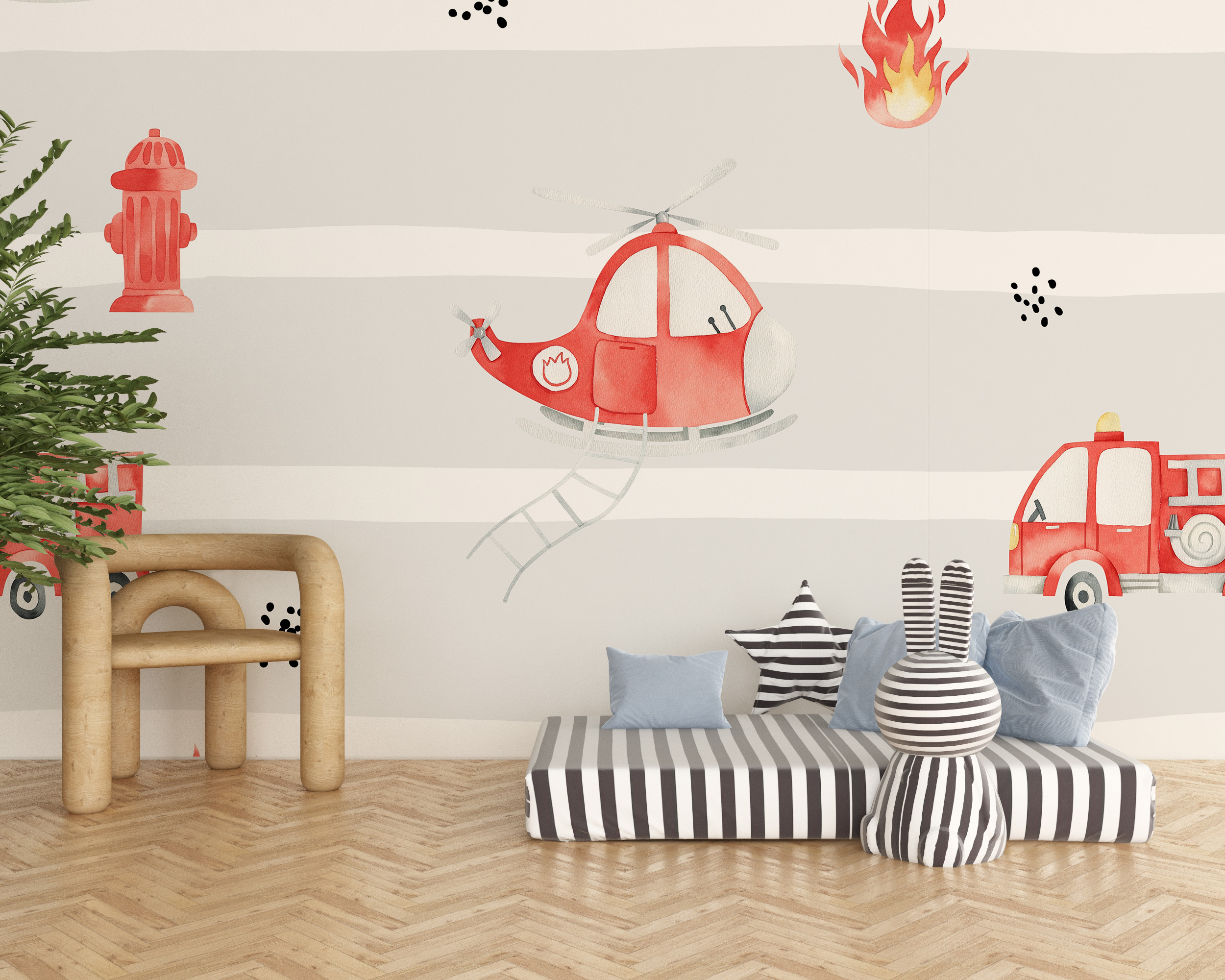 Zidni mural Guard u pomoć