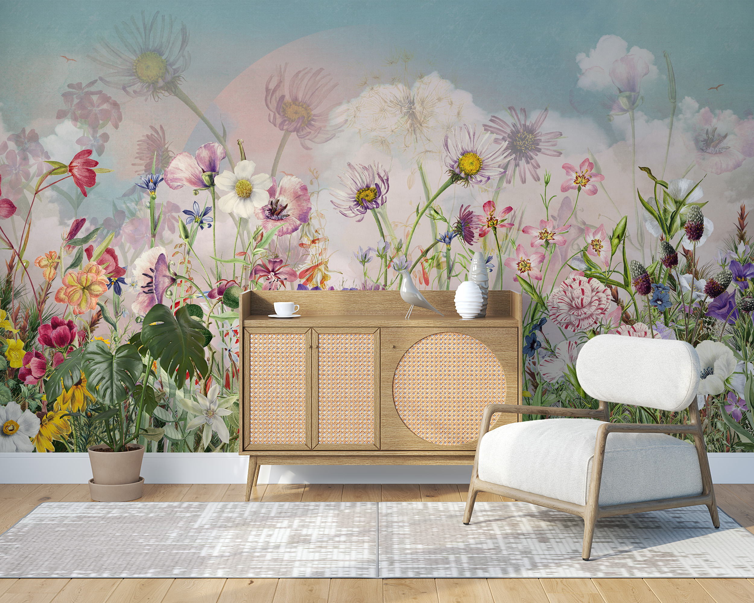 Zidni mural Šarena livada