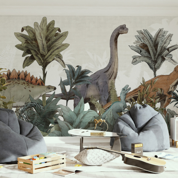 Zidni mural dinosaura