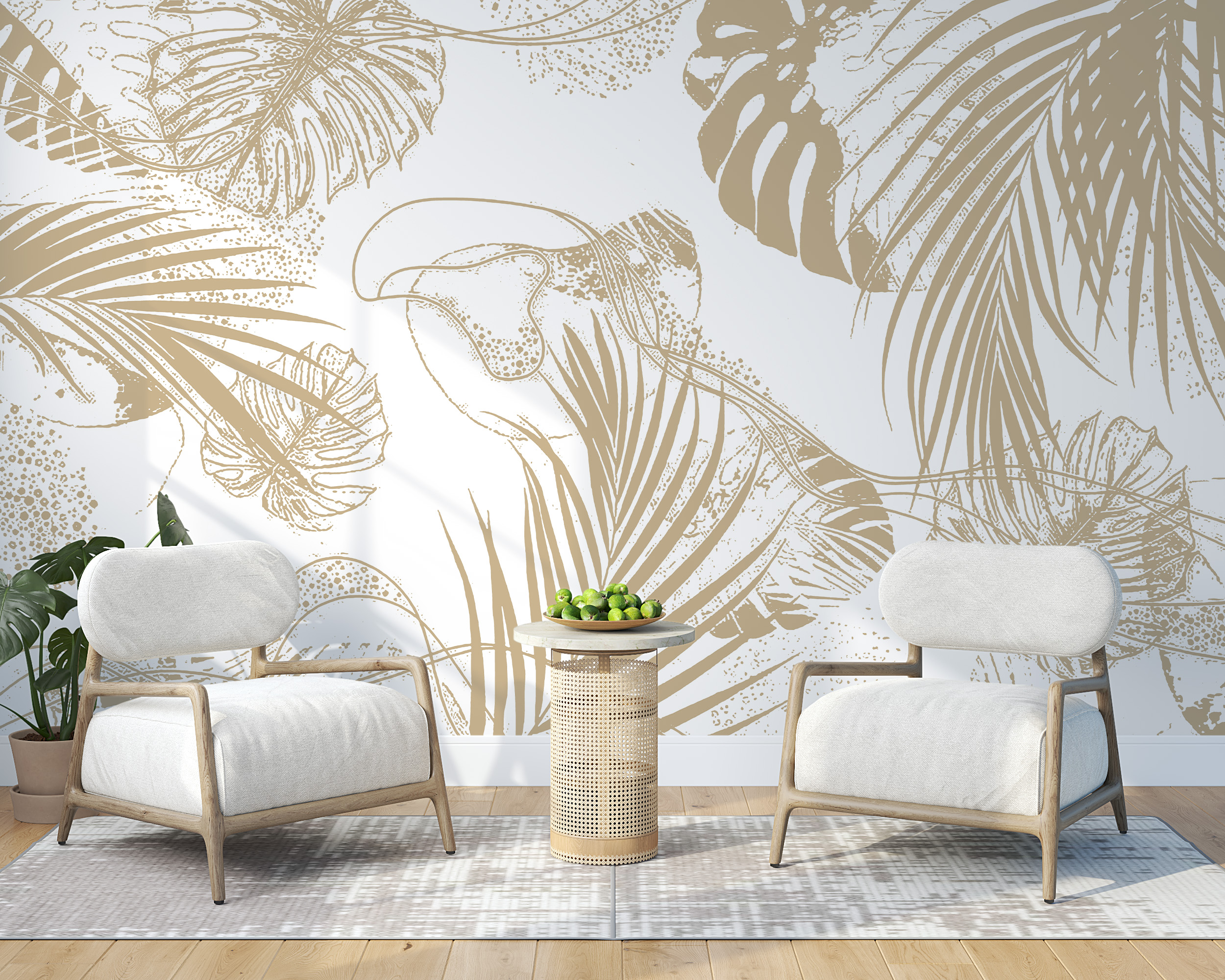 Zidni mural Zlatno lišće