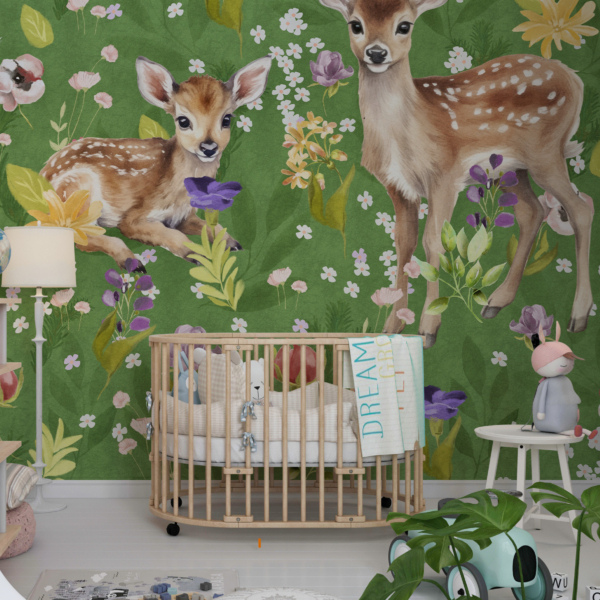 Zidni mural Jelen na livadi