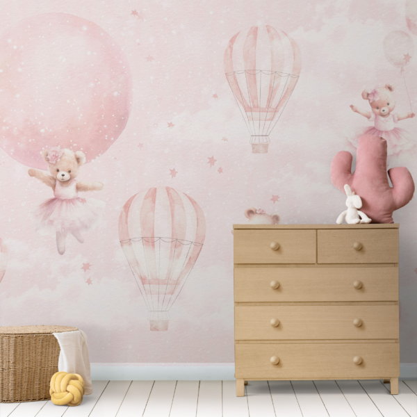 Zidni zid Medvjedići i baloni