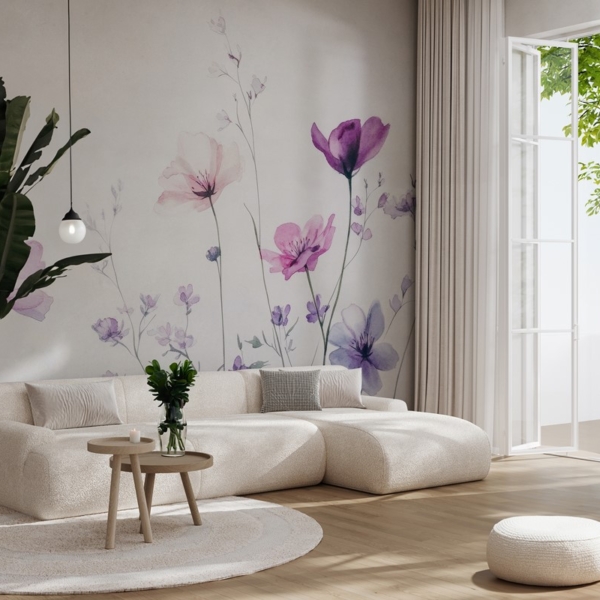 Foto tapete Šaptači ljubičastog polja