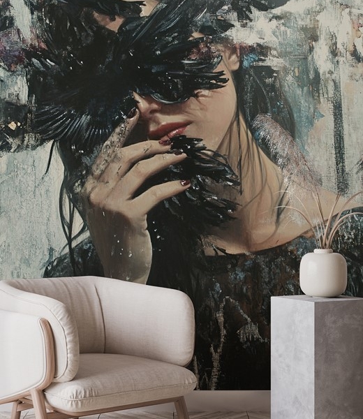 Foto tapete Crna krila misterija