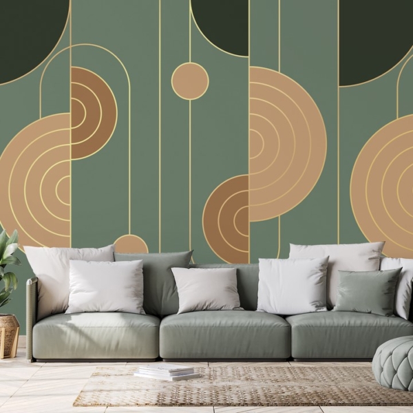 Foto tapete Zelena apstrakcija