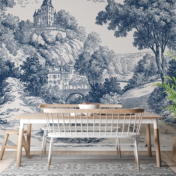 Foto tapete Krajolik u plavom