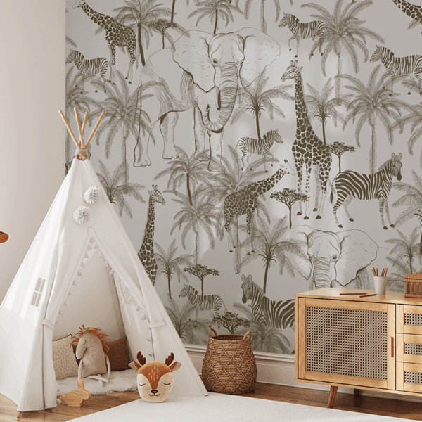 Foto tapete Životinje pod palmama