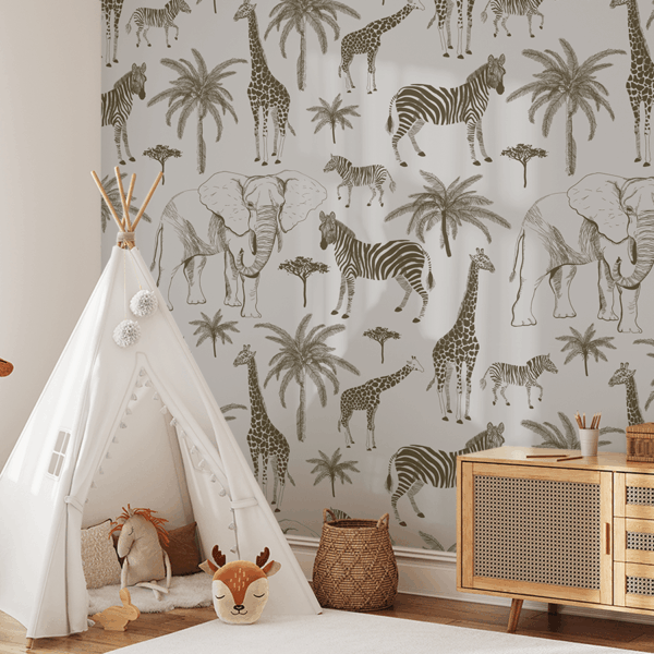 Foto tapete Safari s palmama