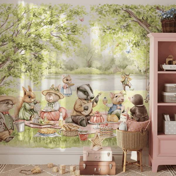 Foto tapete Šumska zabava uz jezero