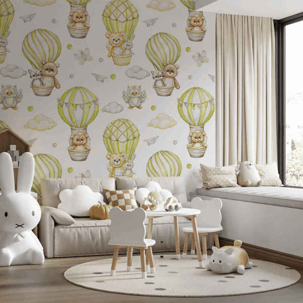 Foto tapete Balonske avanture malih prijatelja