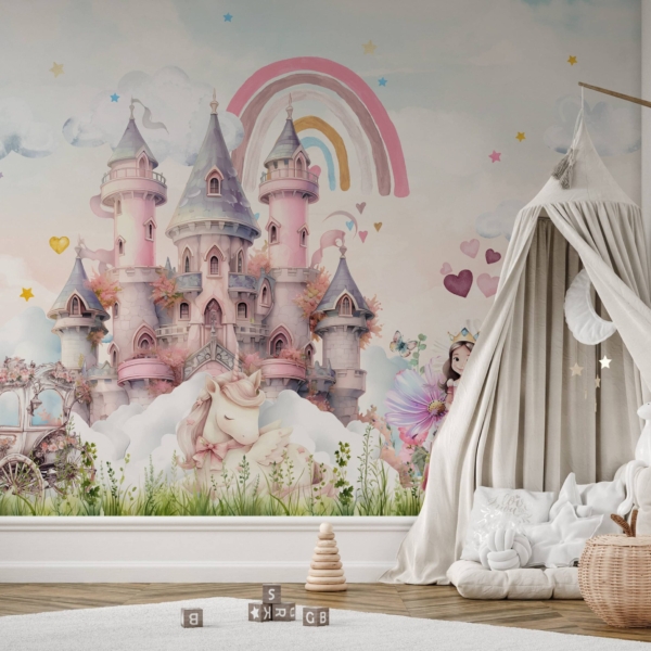 Foto tapete Zemlja ružičaste duge