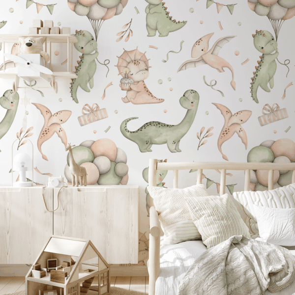 Foto tapete Dinosauri na zabavi